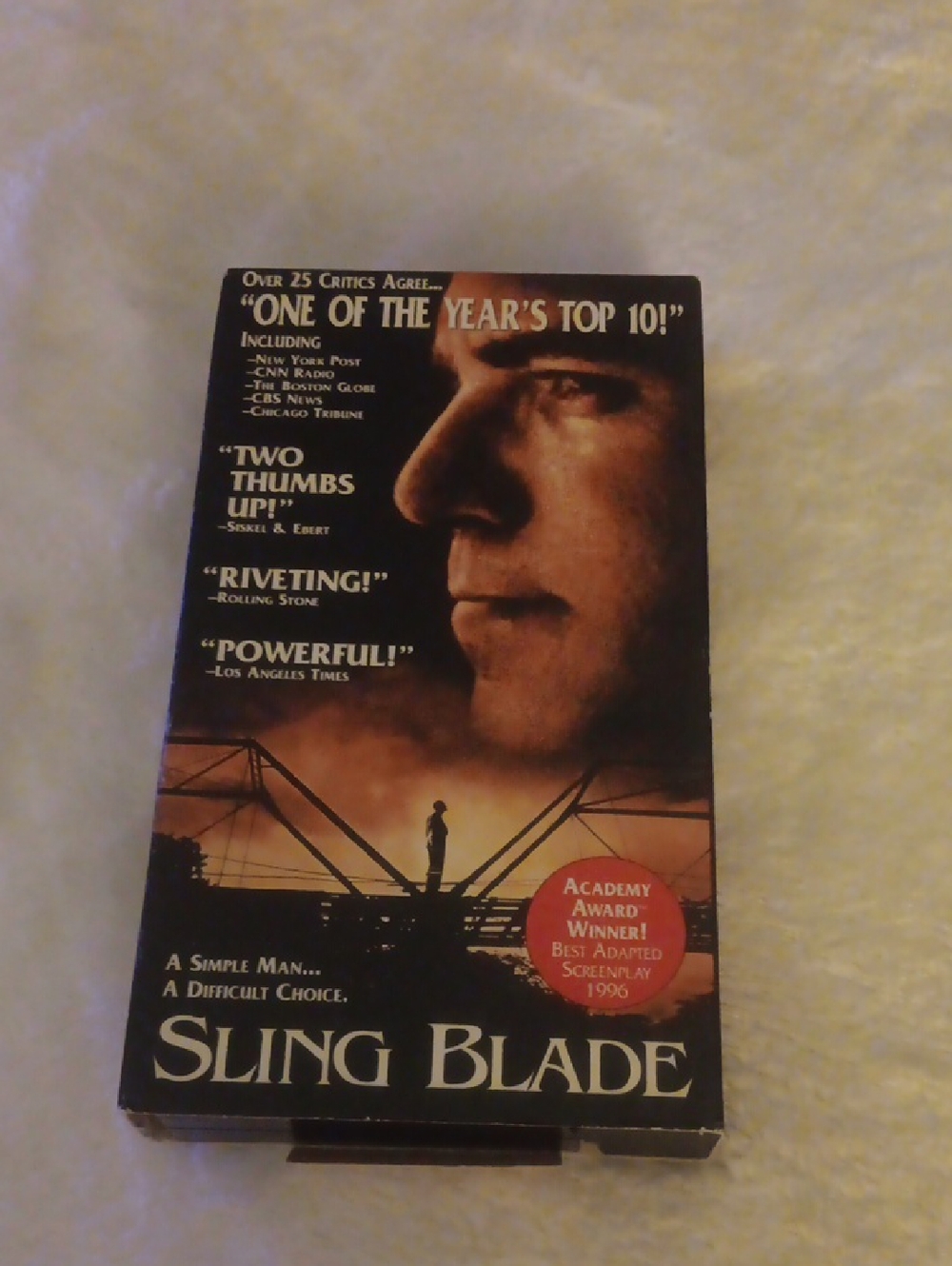 Sling Blade VHS Movie - Brown & Black Artwork